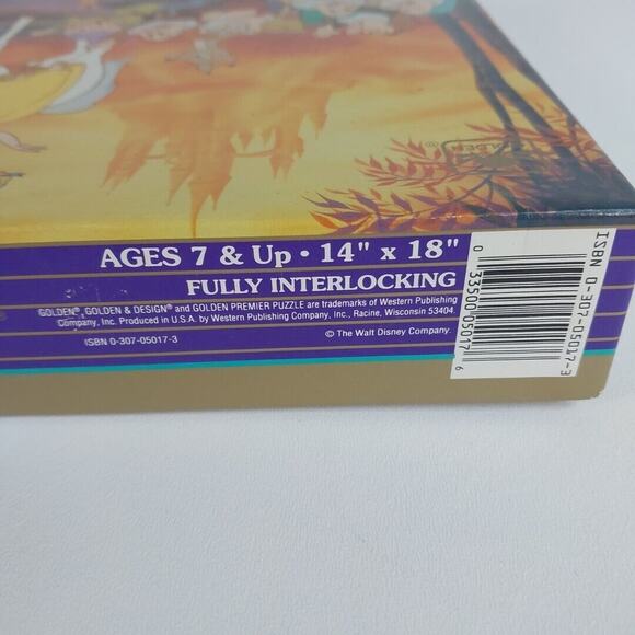 Golden Premier Puzzle Walt Disney Snow White 250 Piece Puzzle NIB Dwarfs Classic - Picture 5 of 6